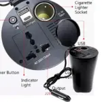 150W Vehicle Power Converters Type C USB Output Car Inverter For Outdoor Activity