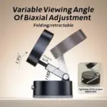 Adjustable Vacuum Magnetic Suction Cup Phone Mount - Image 3