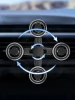 Universal Magnetic Car Phone holder 360 Degree Rotation Dashboard Magnetic Phone Holder - Image 4
