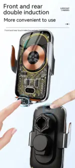 15W Wireless Automatic Opening And Closing Charging Car Holder - Image 3