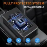 200W Car Power Inverter DC12V to AC220V with USB C and USB A for Business Travel - Image 2